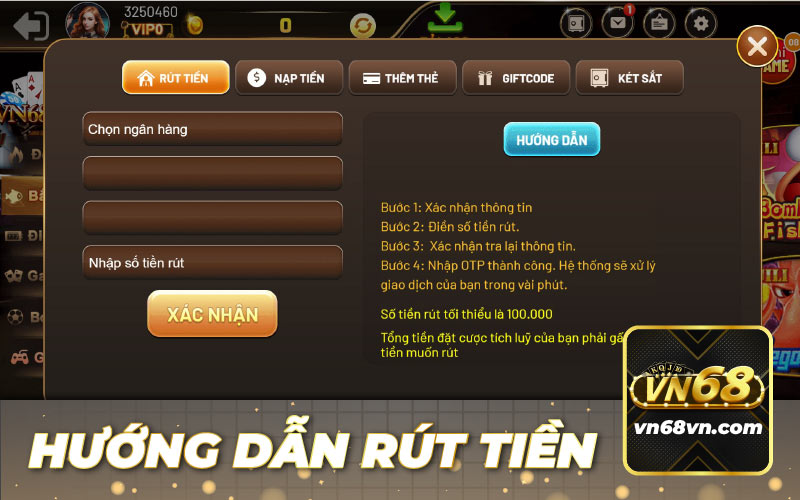 Hướng Dẫn Rút Tiền